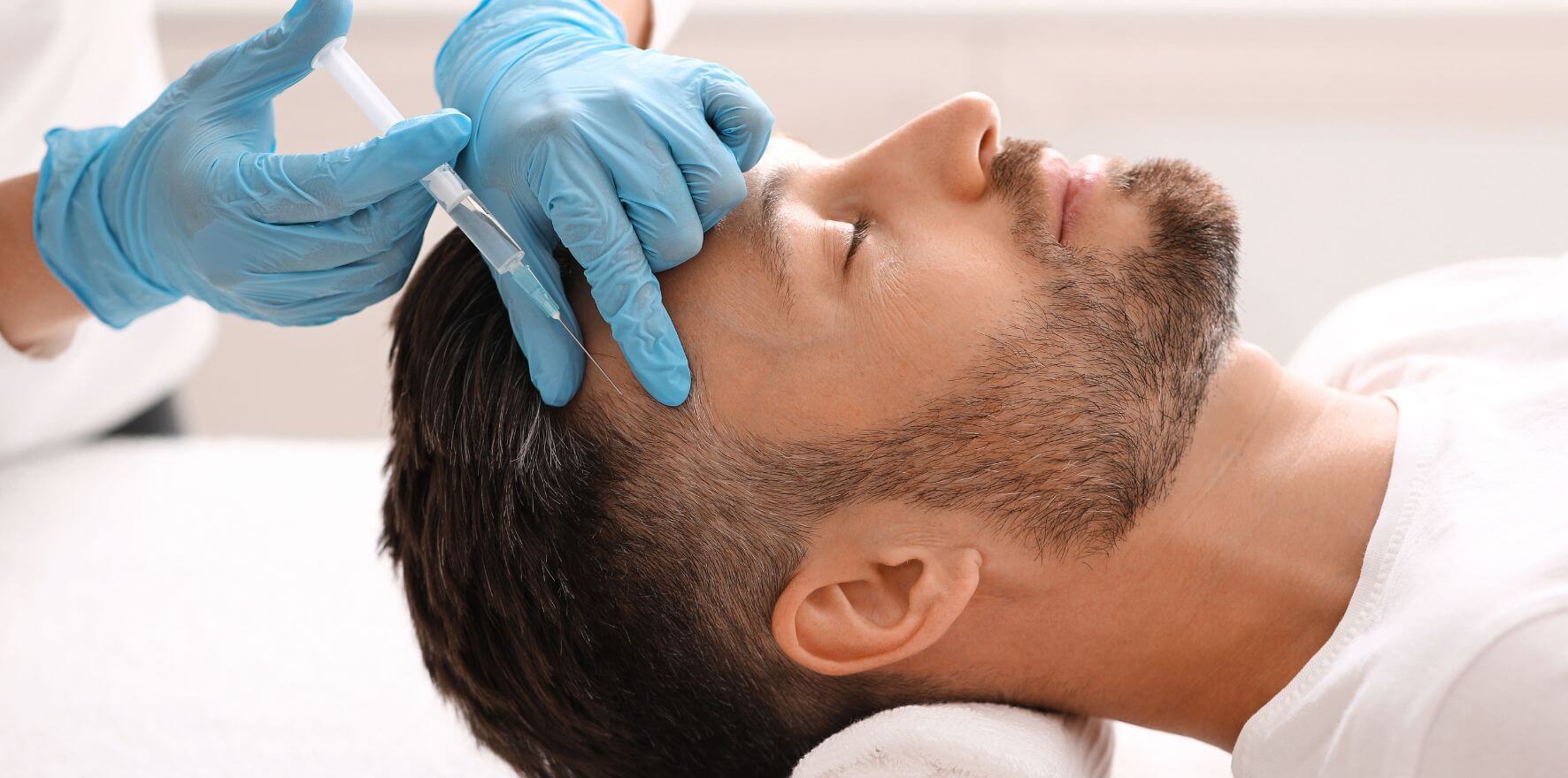 Man receiving Botox at Avana Facial Aesthetics